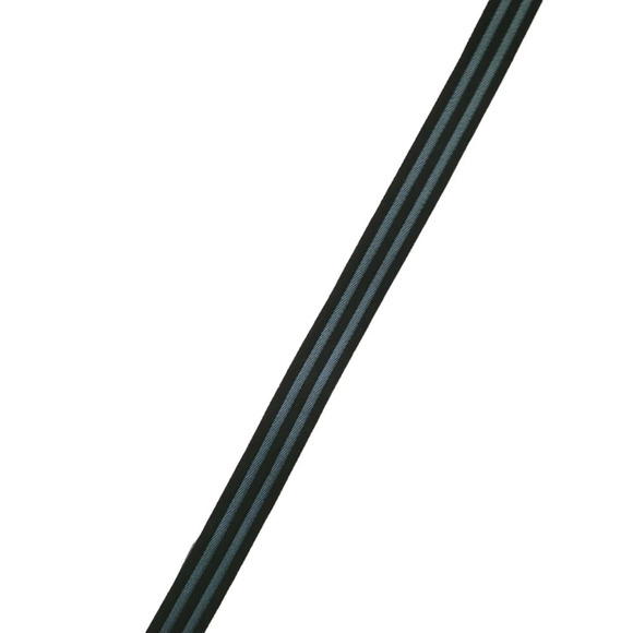 Heavy Duty Woven Cotton Belt with Stripes Metal Clasp and Grommets M/L - Picture 7 of 11